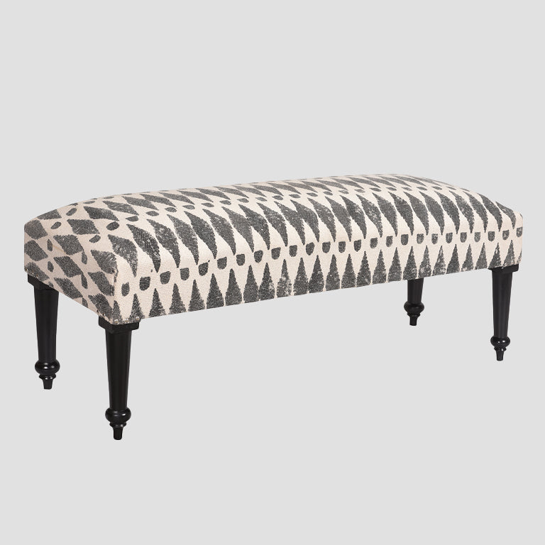 Mono Rug Upholstered Bench with Wooden Legs 297.40 Singapore